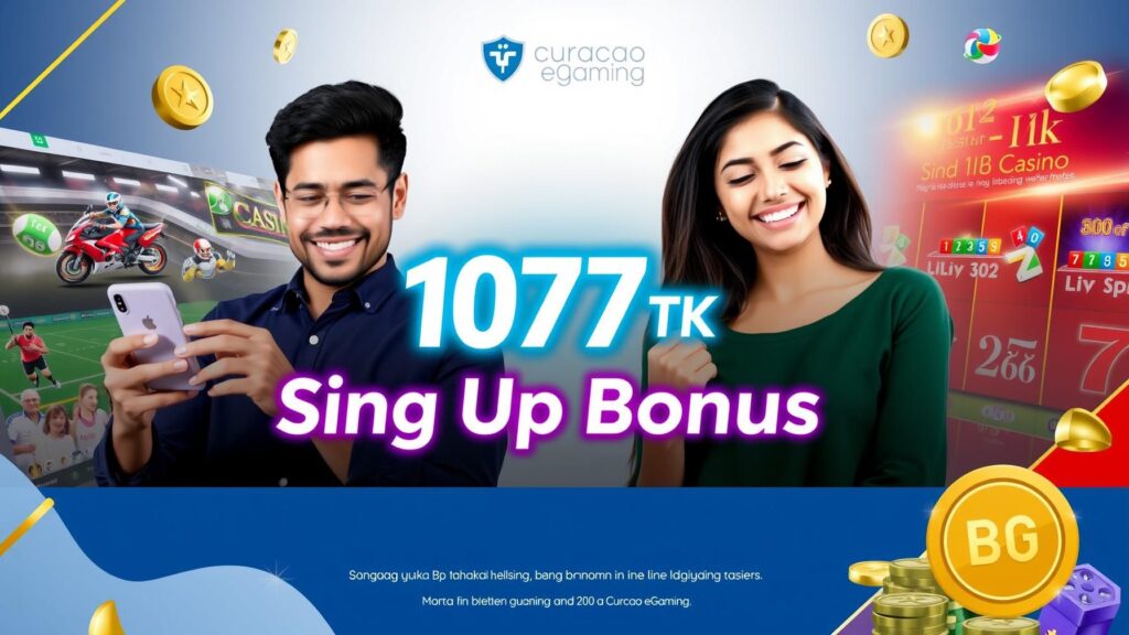 Creating Jeetbuzz profile to claim ৳1,077 sign-up bonus with gaming elements